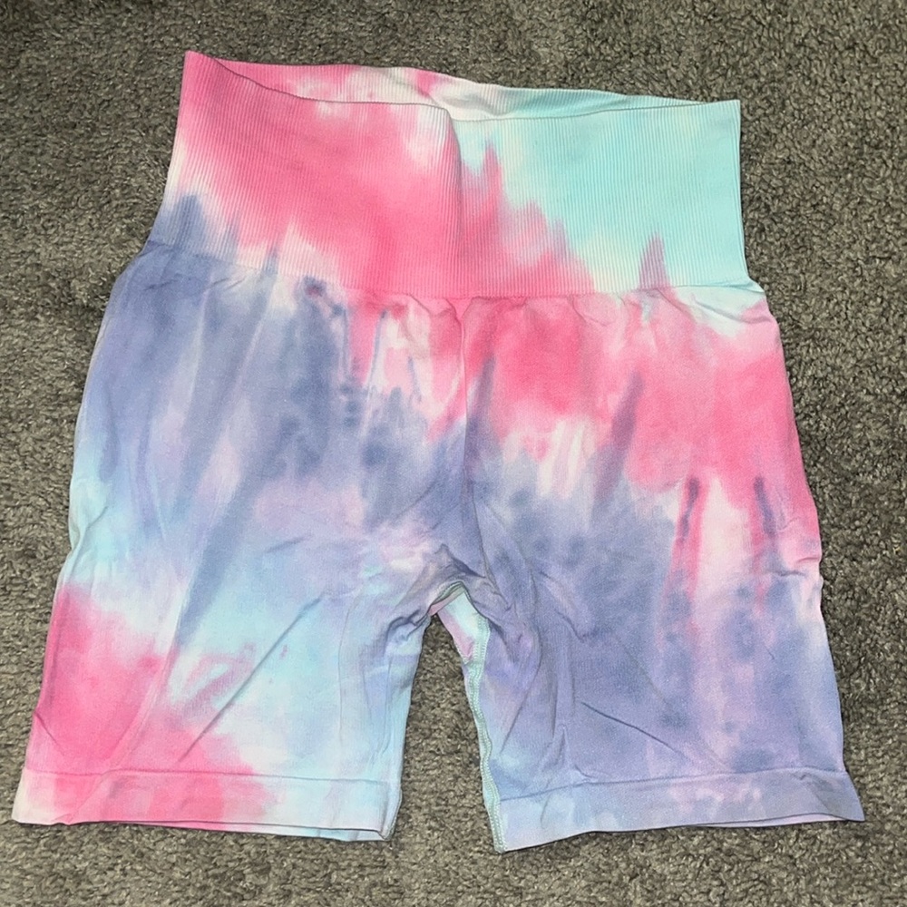 Multicolored Biker Shorts